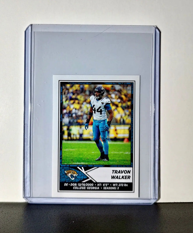Travon Walker 2024 Panini NFL Sticker #210 Jacksonville Jaguars