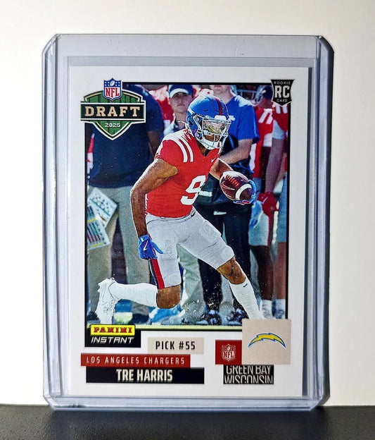 Tre Harris Rookie 2025 NFL Draft #30 Football Card Los Angeles Chargers 1 of 744 - Football Card Single
