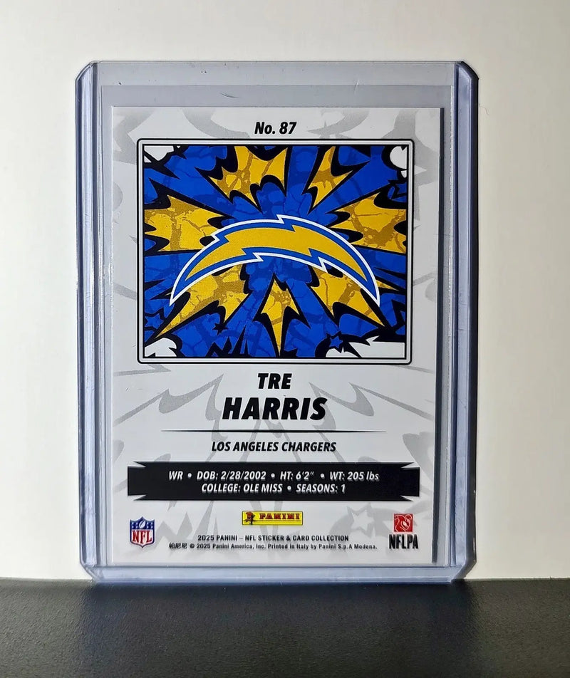 Tre Harris Rookie 2025 Panini NFL #87 Sticker Card Los Angeles Chargers