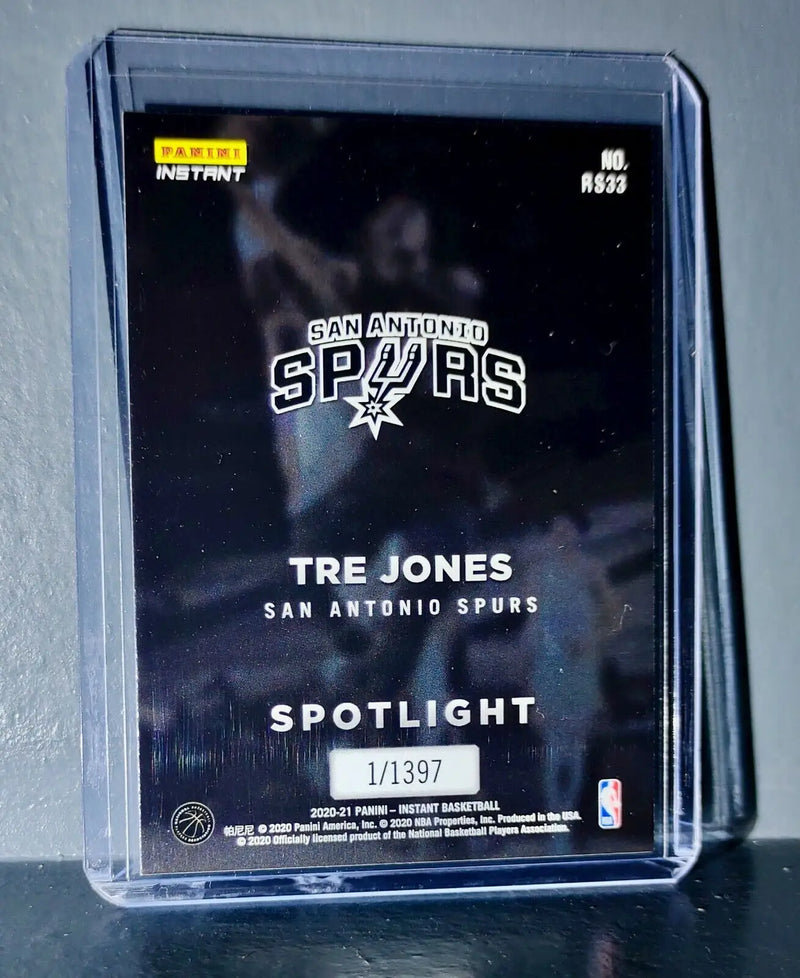 Tre Jones Rookie Spotlight 2020-21 Panini NBA #33 Basketball Card 1 of 1397 - Basketball Card Single