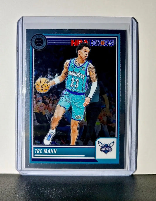 Tre Mann 2023-24 Panini Premium Stock NBA Hoops #53 Card Charlotte Hornets - Basketball Card Single