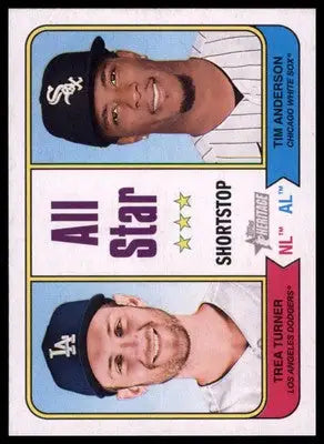 Trea Turner / Tim Anderson 2023 Topps Heritage #335 - Baseball Card Single