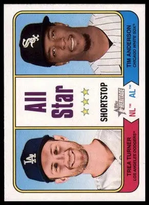 Trea Turner / Tim Anderson AS 2023 Topps Heritage #335 - Baseball Card Single