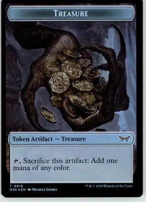 Treasure // Copy Token - Duskmourn: House of Horror - 15 // 1 - Foil NM Magic - Magic Card Single