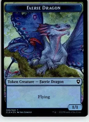 Treasure // Faerie Dragon Token Commander Legends: Baldur’s Gate 17 // 6 Foil NM - Magic Card Single