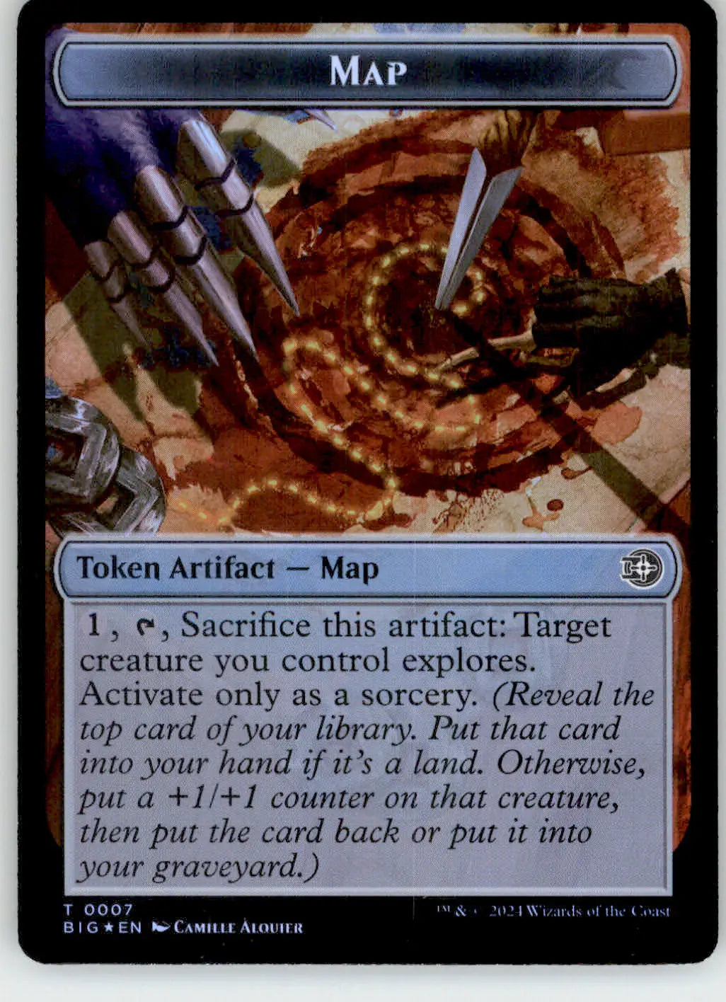 Treasure // Map Token - Outlaws of Thunder Junction - 18 // 7 - Foil NM Magic