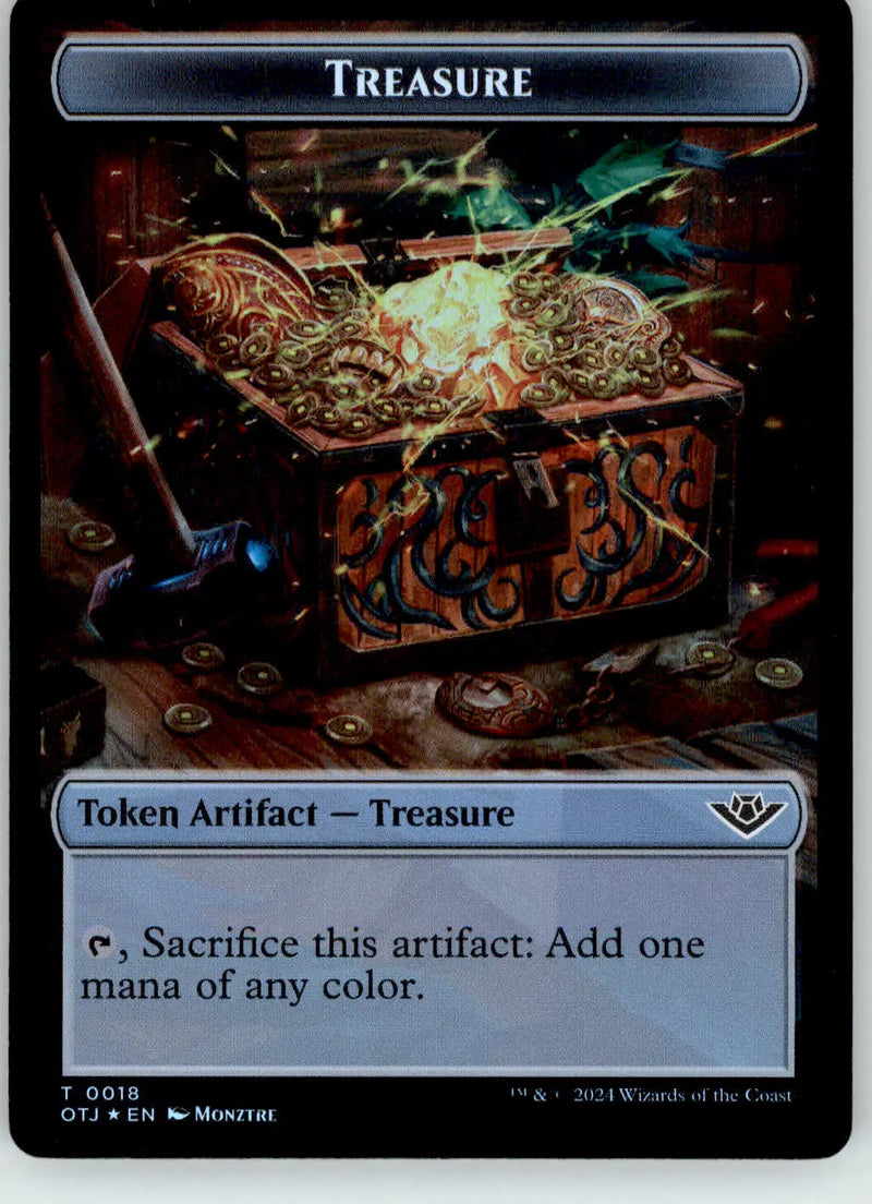 Treasure // Map Token - Outlaws of Thunder Junction - 18 // 7 - Foil NM Magic