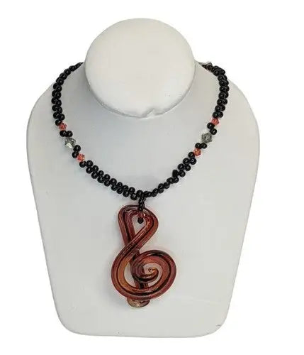 Treble Clef Handmade 20’’ choker necklace - General Merchandise