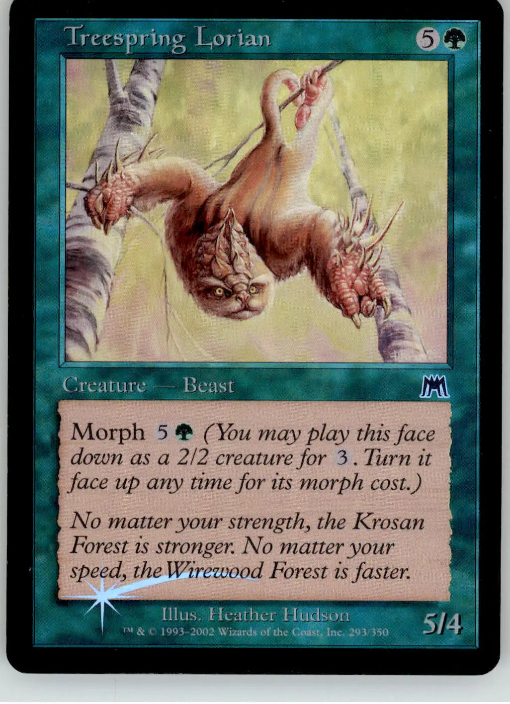 Treespring Lorian - Onslaught - 293 - Foil MP Magic: The Gathering - Magic Card Single