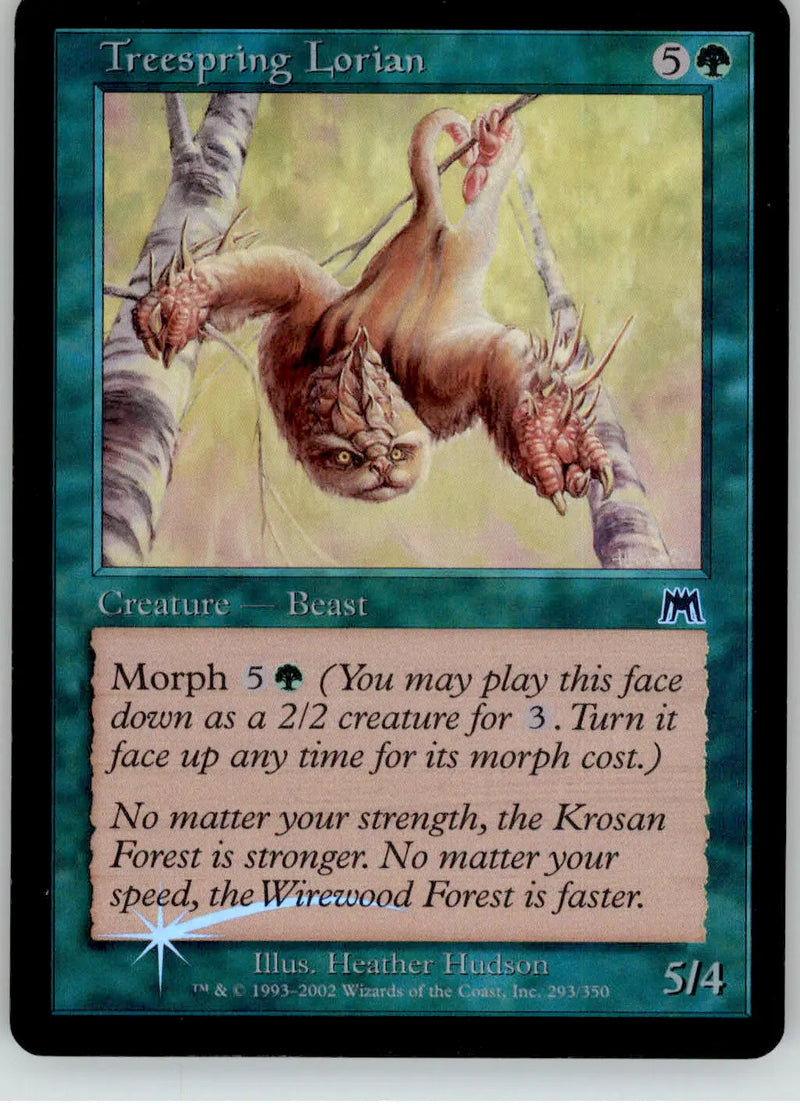 Treespring Lorian - Onslaught - 293 - Foil MP Magic: The Gathering - Magic Card Single