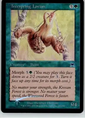 Treespring Lorian - Onslaught - 293 - Foil MP Magic: The Gathering - Magic Card Single
