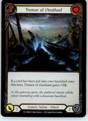 Tremor of iArathael (Yellow) - Monarch - MON255 - Rainbow Foil Unl NM - TCG Card Single