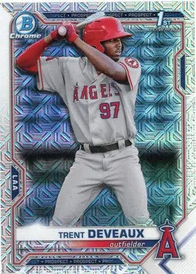 Trent Deveaux 2021 Bowman Chrome Prospects Mojo #BCP-94 Los Angeles Angels - Baseball Card Single