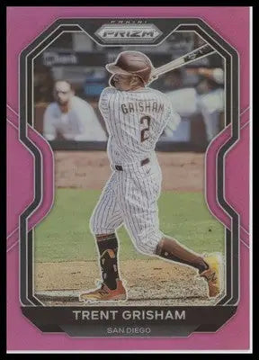 Trent Grisham 2021 Panini Prizm Pink Prizm #159 San Diego Padres - Baseball Card Single