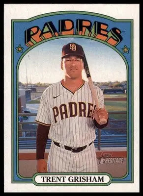 Trent Grisham 2021 Topps Heritage #232 San Diego Padres - Baseball Card Single
