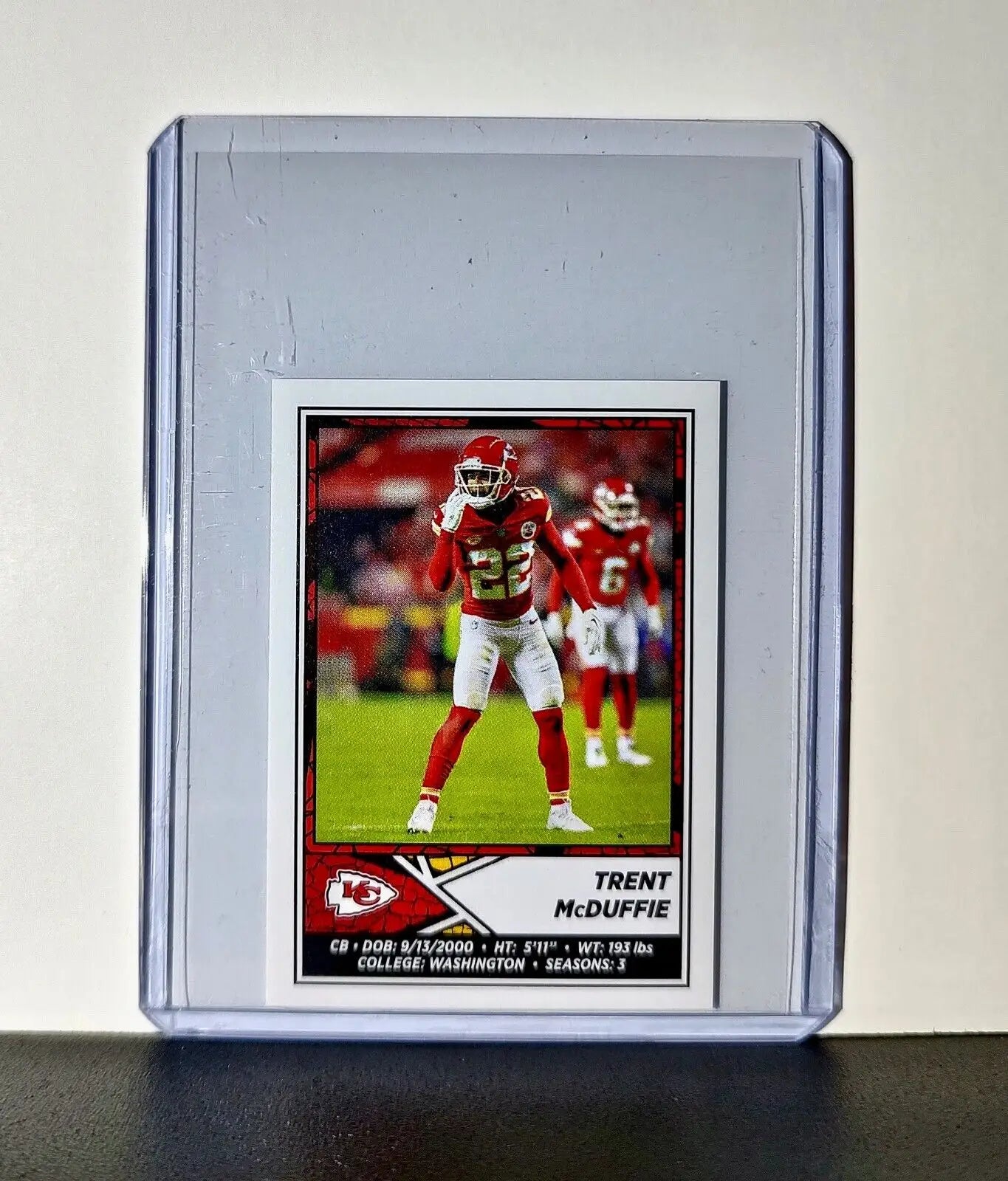 Trent McDuffie 2024 Panini NFL Sticker #261 Kansas City Chiefs