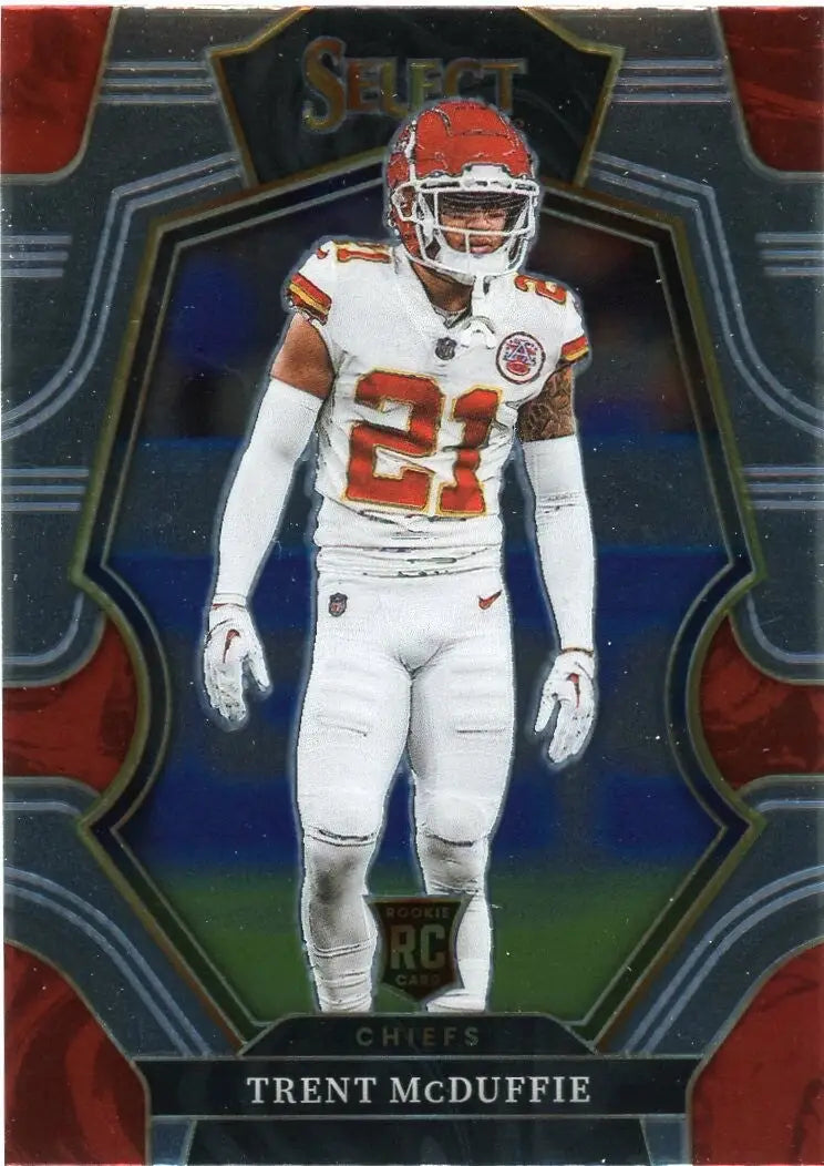 Trent McDuffie Rookie 2022 Panini Select Premier 150 Kansas City Chiefs Football