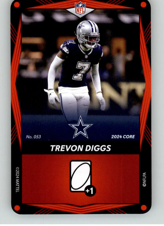 Trevon Diggs - 2024 UNO Elite Core Edition - Red - #053 - Football - Football Card Single
