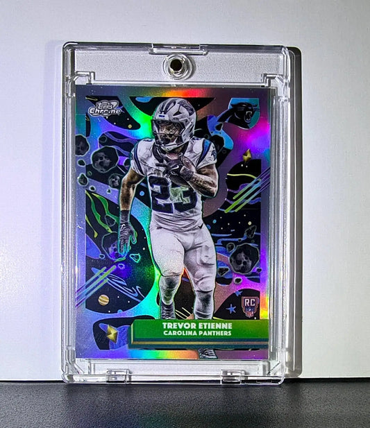 Trevor Etienne 2025 Topps Chrome Cosmic Refractor NFL #115 Carolina Panthers - Football Card Single