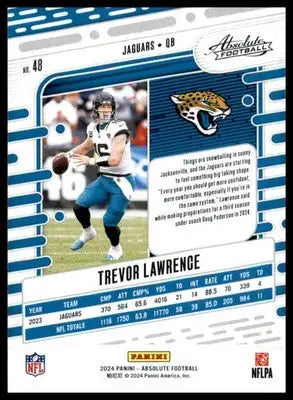 Trevor Lawrence 2024 Panini Absolute Retail #48 Jacksonville Jaguars Football - Football Card Single