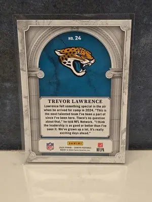 Trevor Lawrence 2024 Panini Zenith Football - Z Marquee Card# 24 - Football Card Single