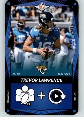 Trevor Lawrence - 2024 UNO Elite Core Edition - Blue - #100 - Football - Football Card Single