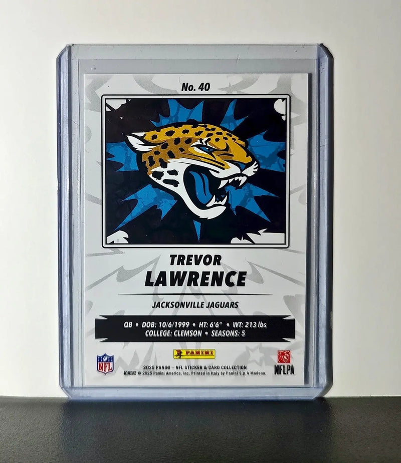 Trevor Lawrence 2025 Panini NFL #40 Sticker Card Jacksonville Jaguars