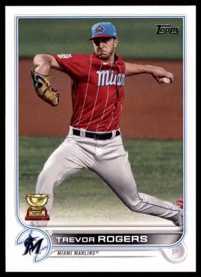 Trevor Rogers 2022 Topps #24 Miami Marlins - Baseball Card Single