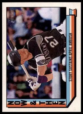 Trevor Story 2016 Topps Heritage Now & Then #NT-1 Colorado Rockies - Baseball Card Single