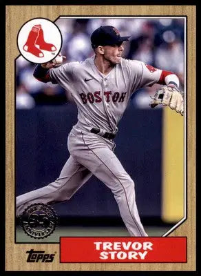 Trevor Story 2022 Topps Update 1987 Anniversary #87TBU-8 Boston Red Sox - Baseball Card Single