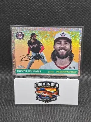 TREVOR WILLIAMS 2025 TOPPS CHROME PLATINUM #107 ROSE GOLD DIAMOND /75 - Baseball Card Single