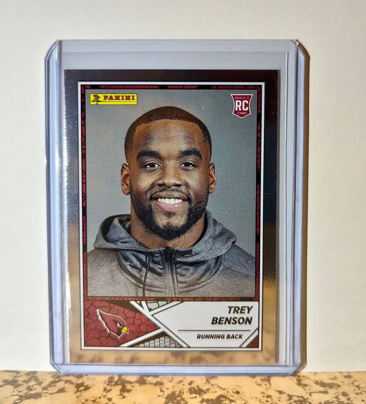 Trey Benson 2024 Panini NFL #92 Silver Foil Rookie Sticker Card Cardinals - Football Card Single