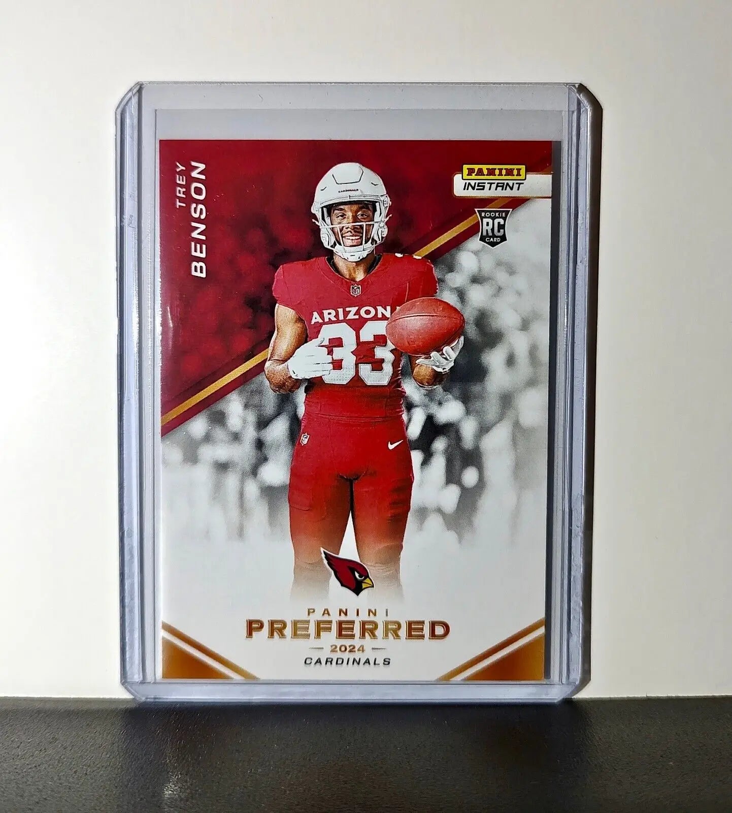 Trey Benson 2024 Panini Preferred NFL #25 Rookie Card Arizona Cardinals 1/335 - Football Card Single