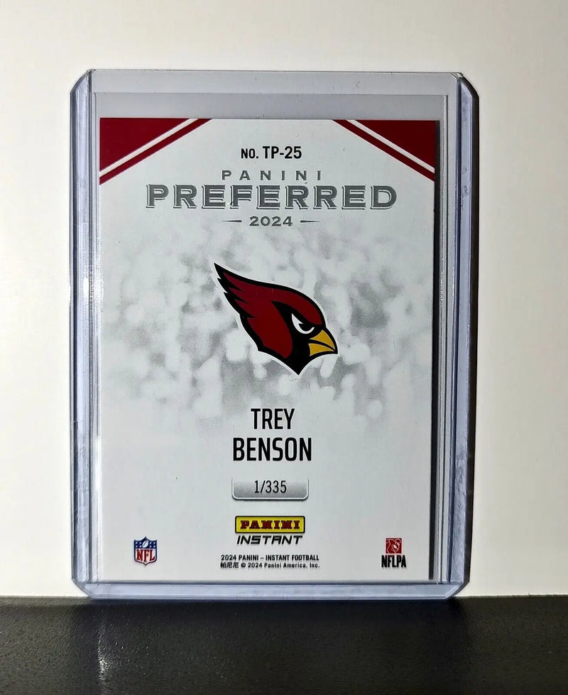 Trey Benson 2024 Panini Preferred NFL #25 Rookie Card Arizona Cardinals 1/335 - Football Card Single