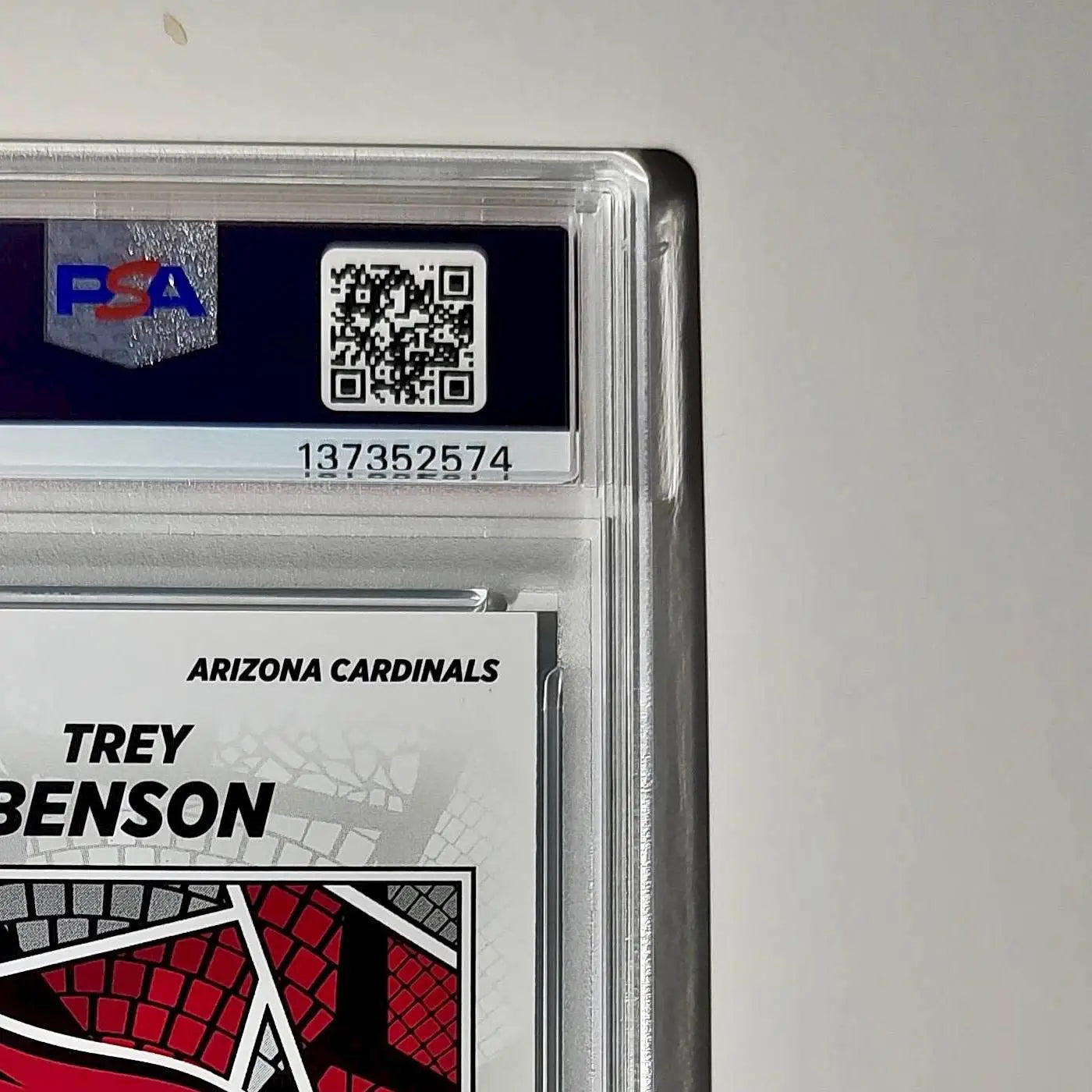 Trey Benson Rookie 2024 Panini Sticker Collection 255/349 #92 Blue Foil PSA 8 - Other