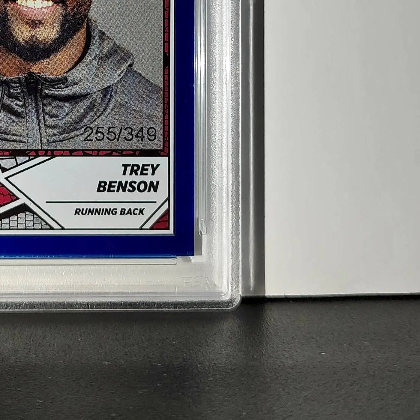 Trey Benson Rookie 2024 Panini Sticker Collection 255/349 #92 Blue Foil PSA 8 - Other