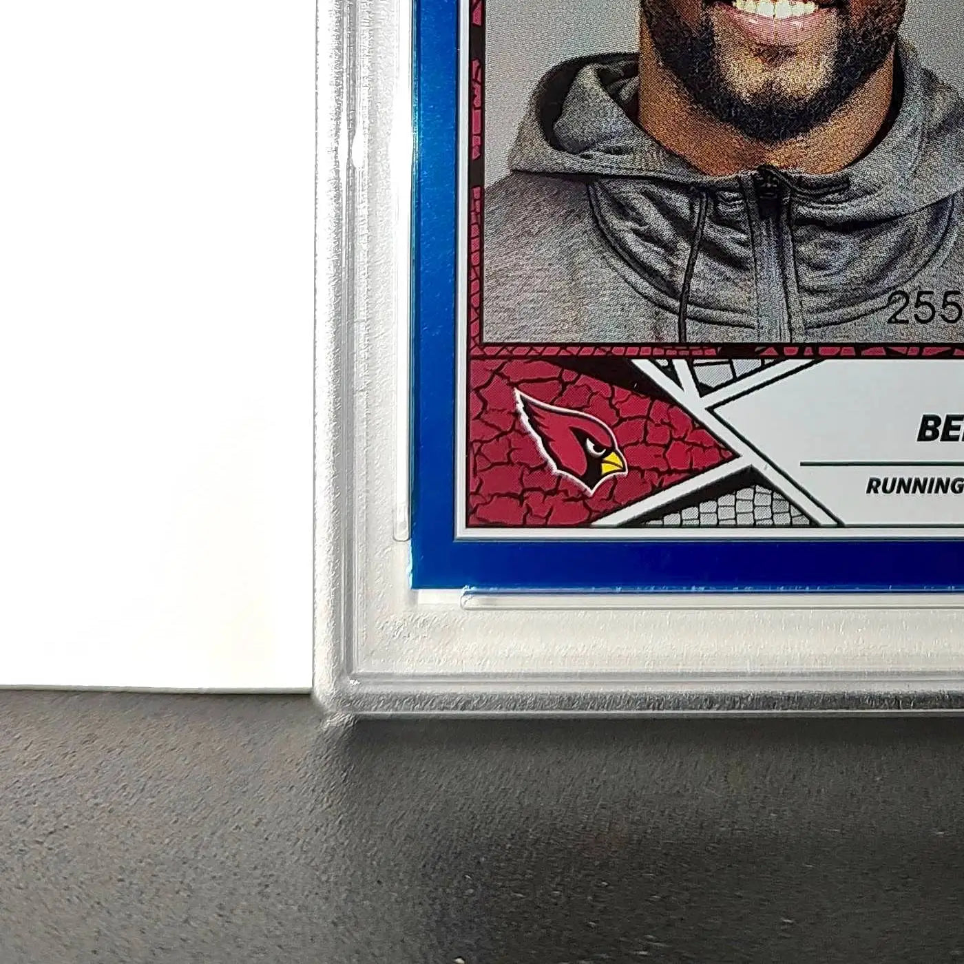 Trey Benson Rookie 2024 Panini Sticker Collection 255/349 #92 Blue Foil PSA 8 - Other