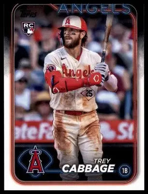 Trey Cabbage Rookie 2024 Topps #321 Los Angeles Angels - Baseball Card Single