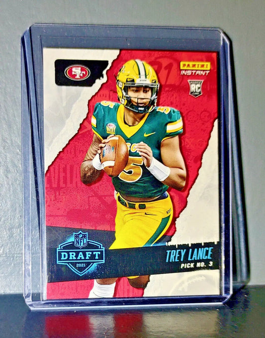 Trey Lance 2021 Panini NFL Instant Draft Night #3 Rookie Card 1 of 4208 - Football Card Single