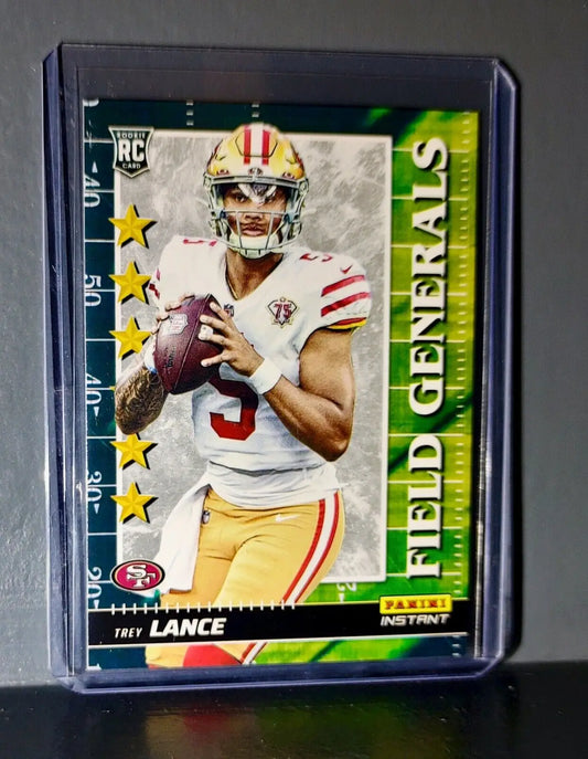 Trey Lance 2021 Panini NFL Instant Field Generals #28 Rookie Card 1 of 2088 - Football Card Single