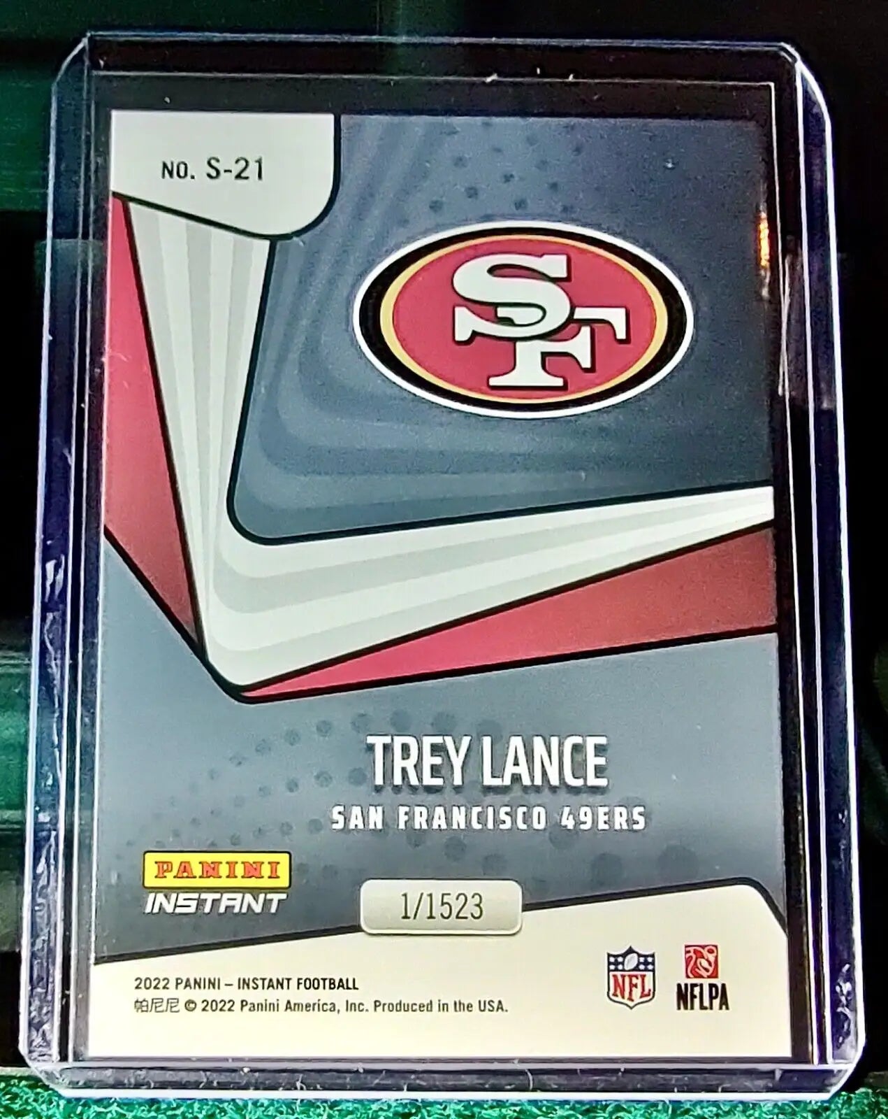 Trey Lance 2022 Panini NFL Instant Supernova #21 Football Card 1/1523 - Football Card Single