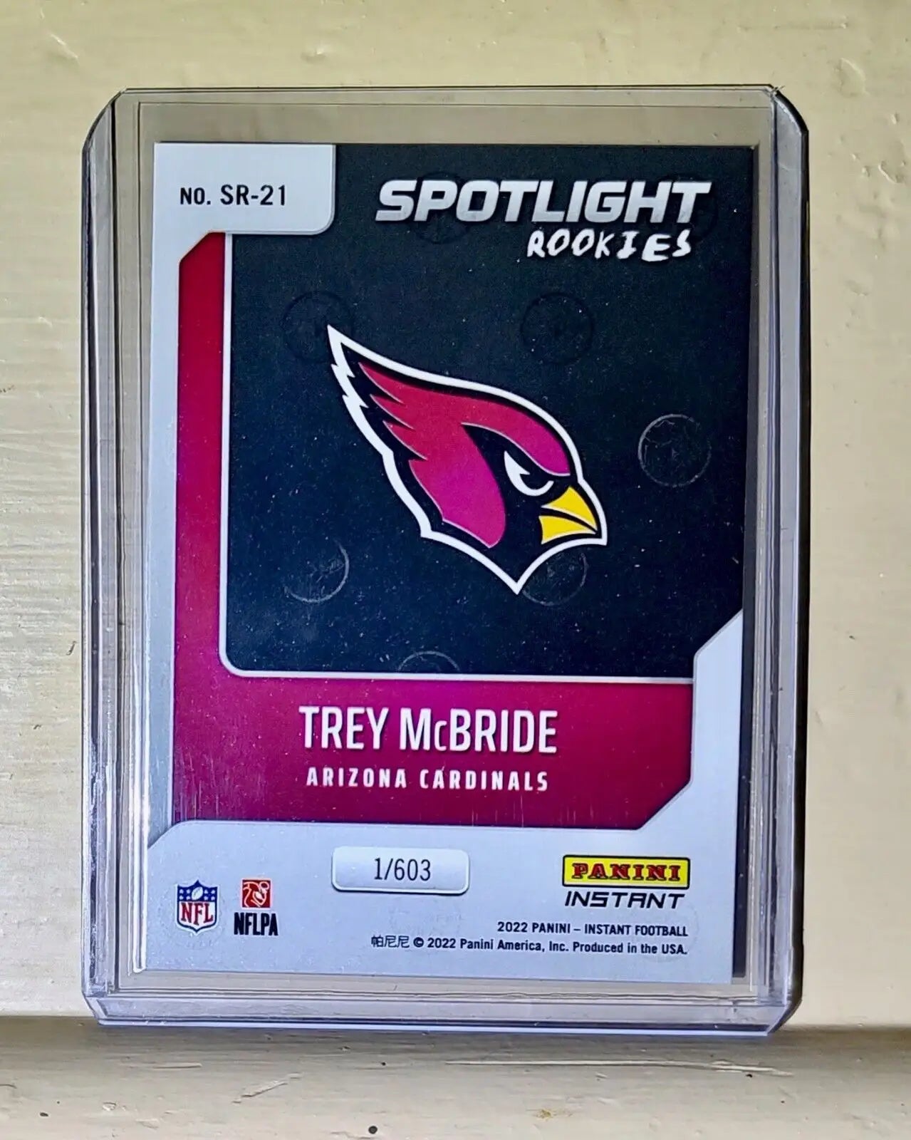 Trey McBride 2022 NFL Panini #21 Spotlight Rookie Football Card 1/603