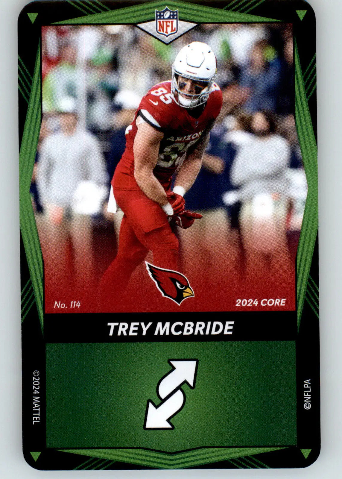 Trey McBride - 2024 UNO Elite Core Edition - Green - #114 - Football - Football Card Single