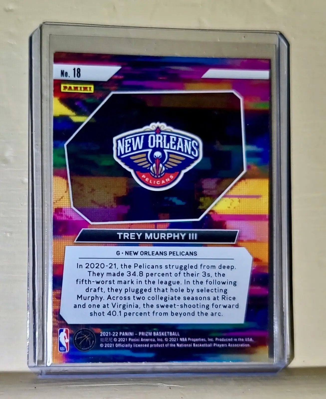 Trey Murphy III 2021-22 Panini Prizm Instant Impact NBA #18 Rookie Card - Basketball Card Single