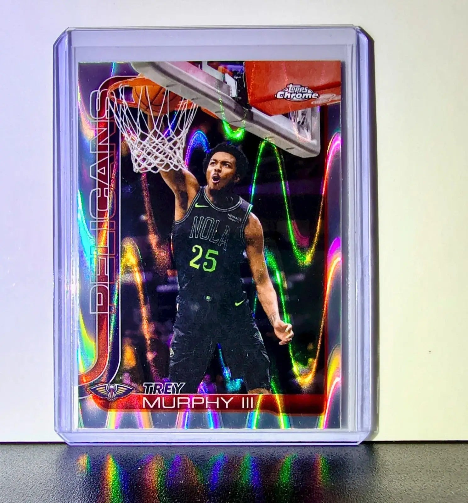 Trey Murphy III 2025-26 NBA Topps Chrome Update RayWave Refractor #56 Card - Basketball Card Single