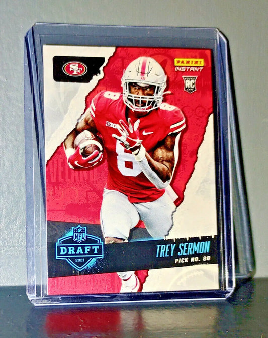 Trey Sermon 2021 Panini NFL Instant Draft Night #30 Rookie Card 1 of 883 - Football Card Single