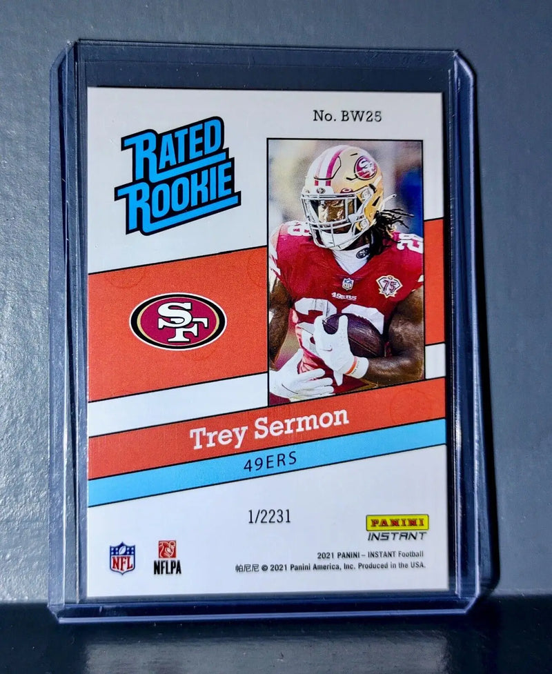 Trey Sermon 2021 Panini NFL Rated Rookie Retro #25 Rookie Card 1/2231 - Football Card Single