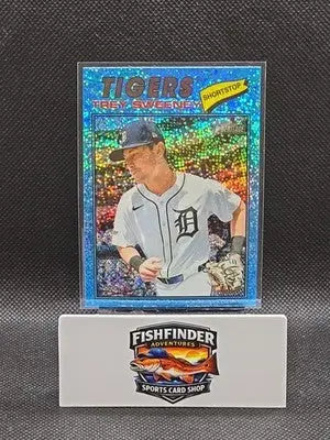 Trey Sweeney Detroit Tigers 2026 Topps Heritage Light Blue Sparkle #203 - Baseball Card Single