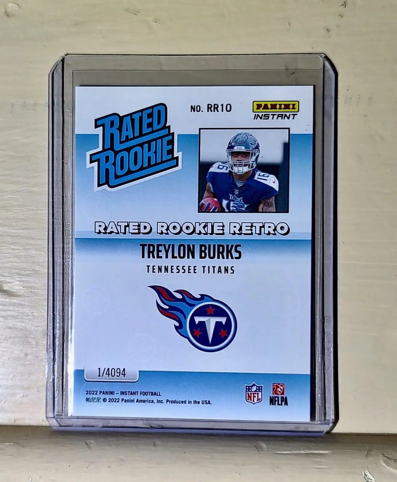 Treylon Burks 2022 NFL Panini #10 Rated Rookie Retro Football Card 1/4094 - Football Card Single