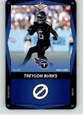 Treylon Burks - 2024 UNO Elite Core Edition - Blue - #031 - Football - Football Card Single